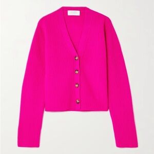 La Ligne Mini Toujours Cardigan in hot pink/fuschia in size XS